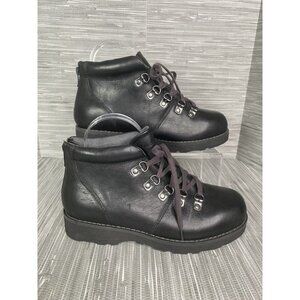 Eastland Womens‎ Hiking Margot 1955 Boots Black Leather Lace Up SZ 8 EU 39 M